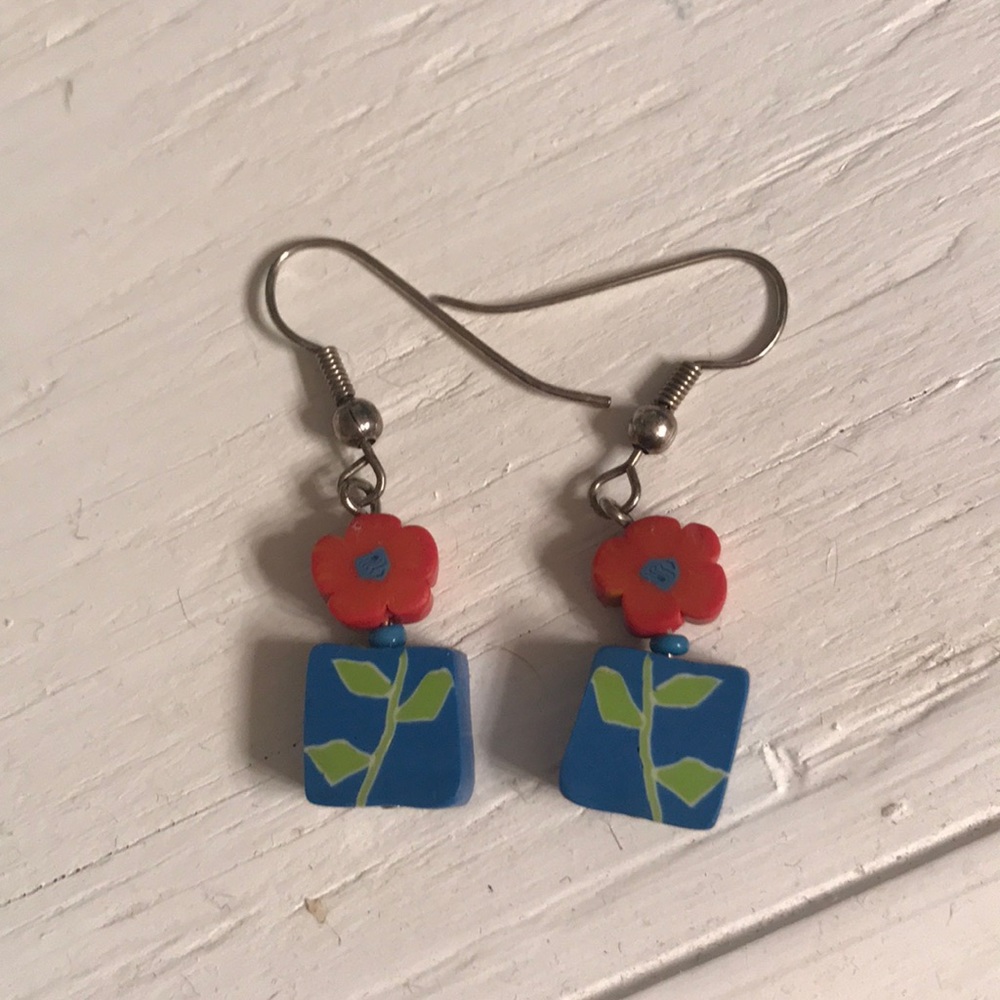 Flower earrings
